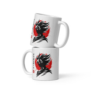 White glossy mug