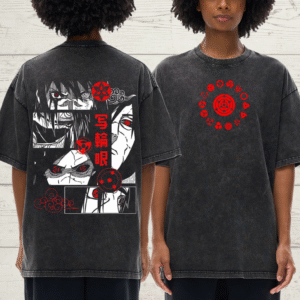 Sharingan Anime Acid Wash